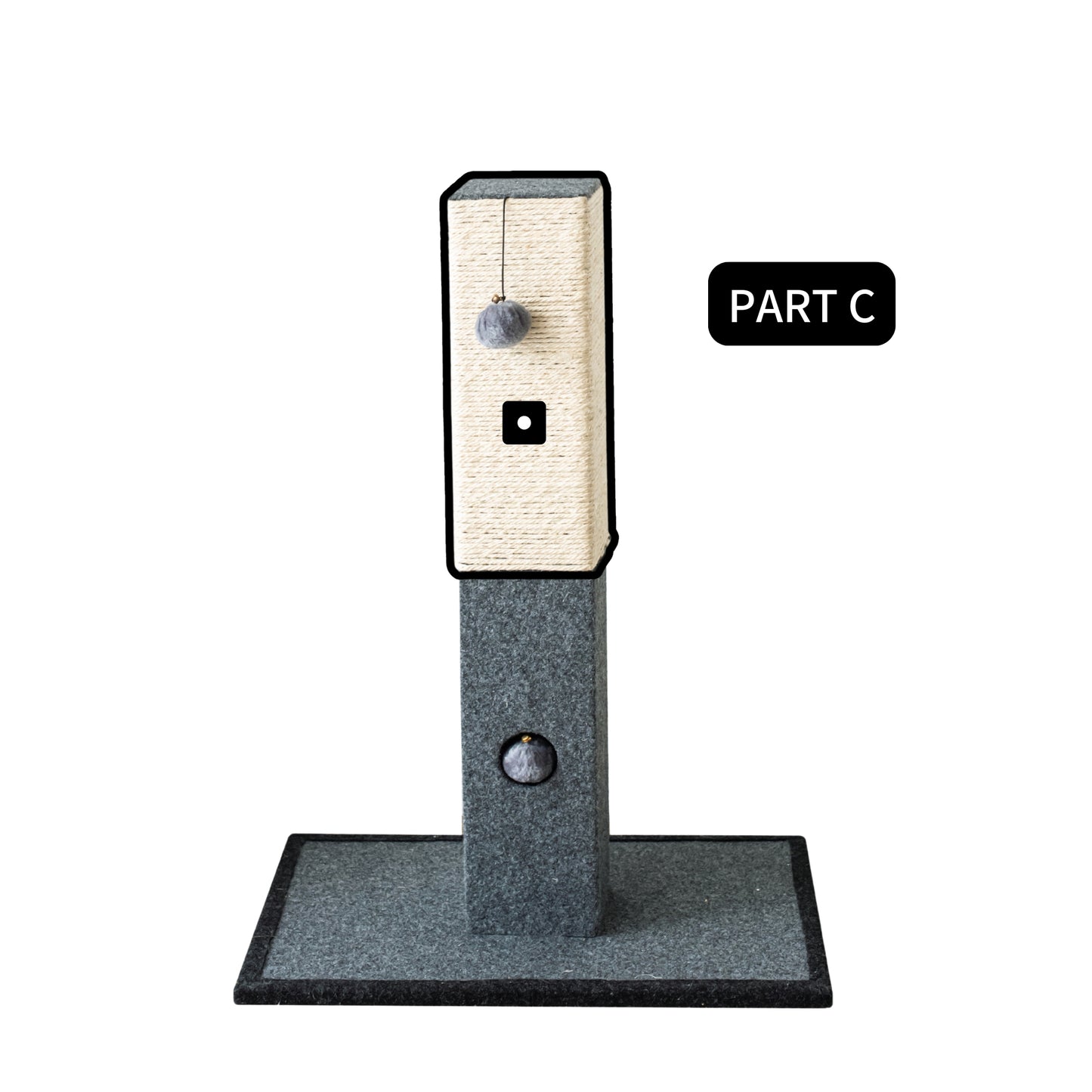 Natural Minimalist Scratching Post - Parts