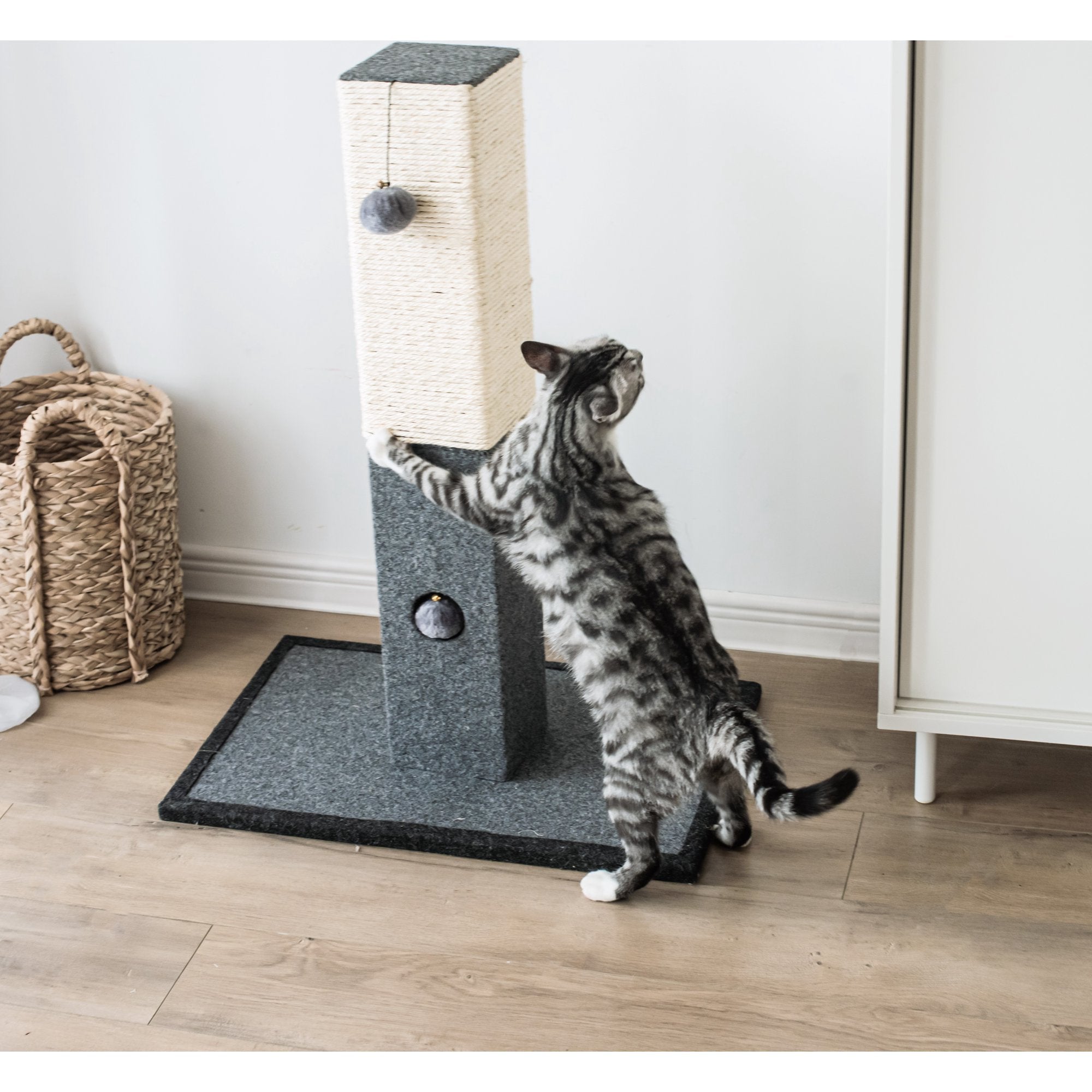 Scratching Post Rope Catry Minimalist Natural Sisal Rope Cat Scratching Post – Catry ...