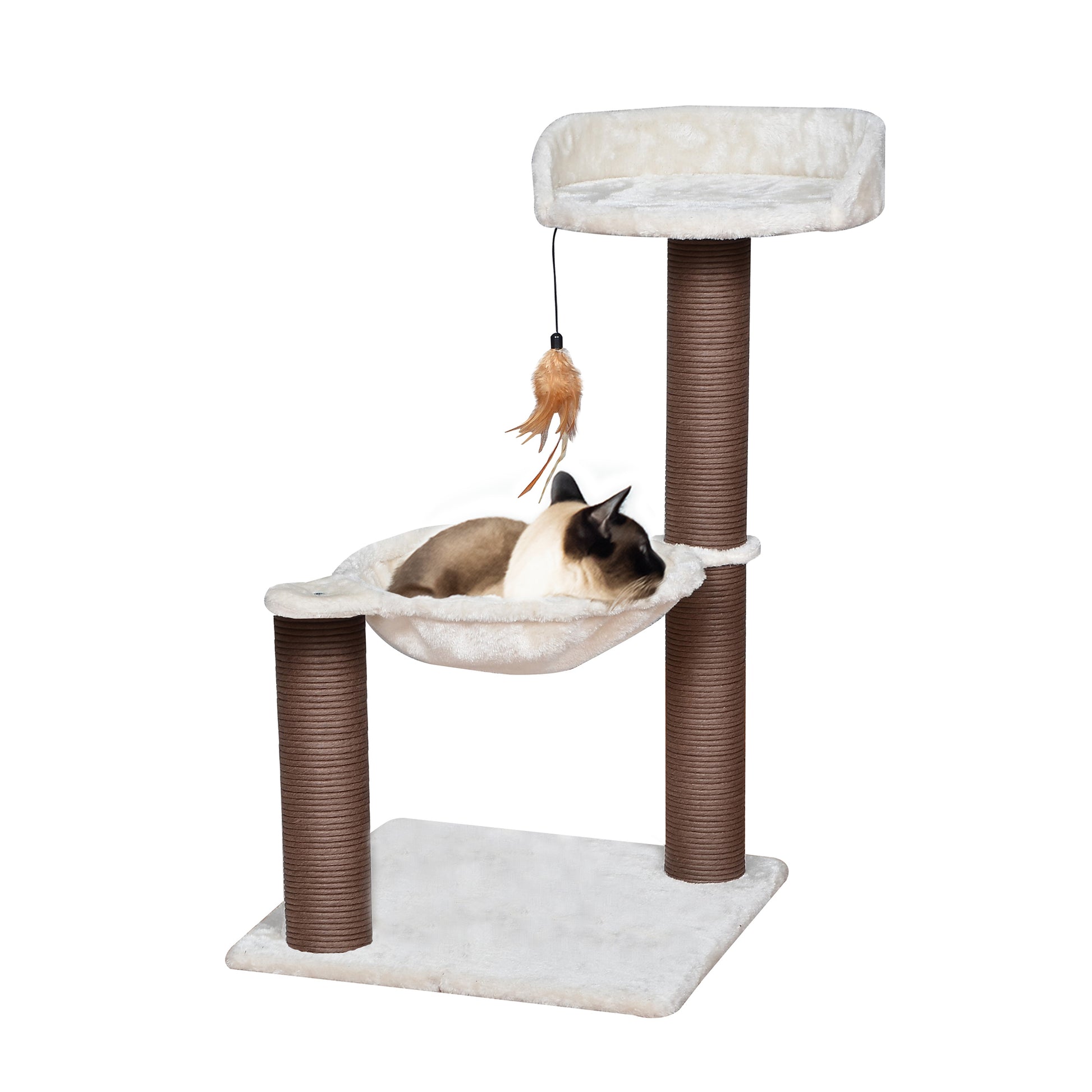 Catry Nirvana Small Cat Tree with Cat Hammock and Cat Toy